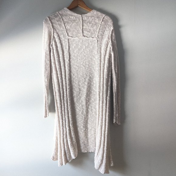 Free People Linen Blend Free Spirit Ribbed Duster - Picture 5 of 8